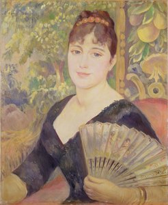 ファンを持つ女性、1886